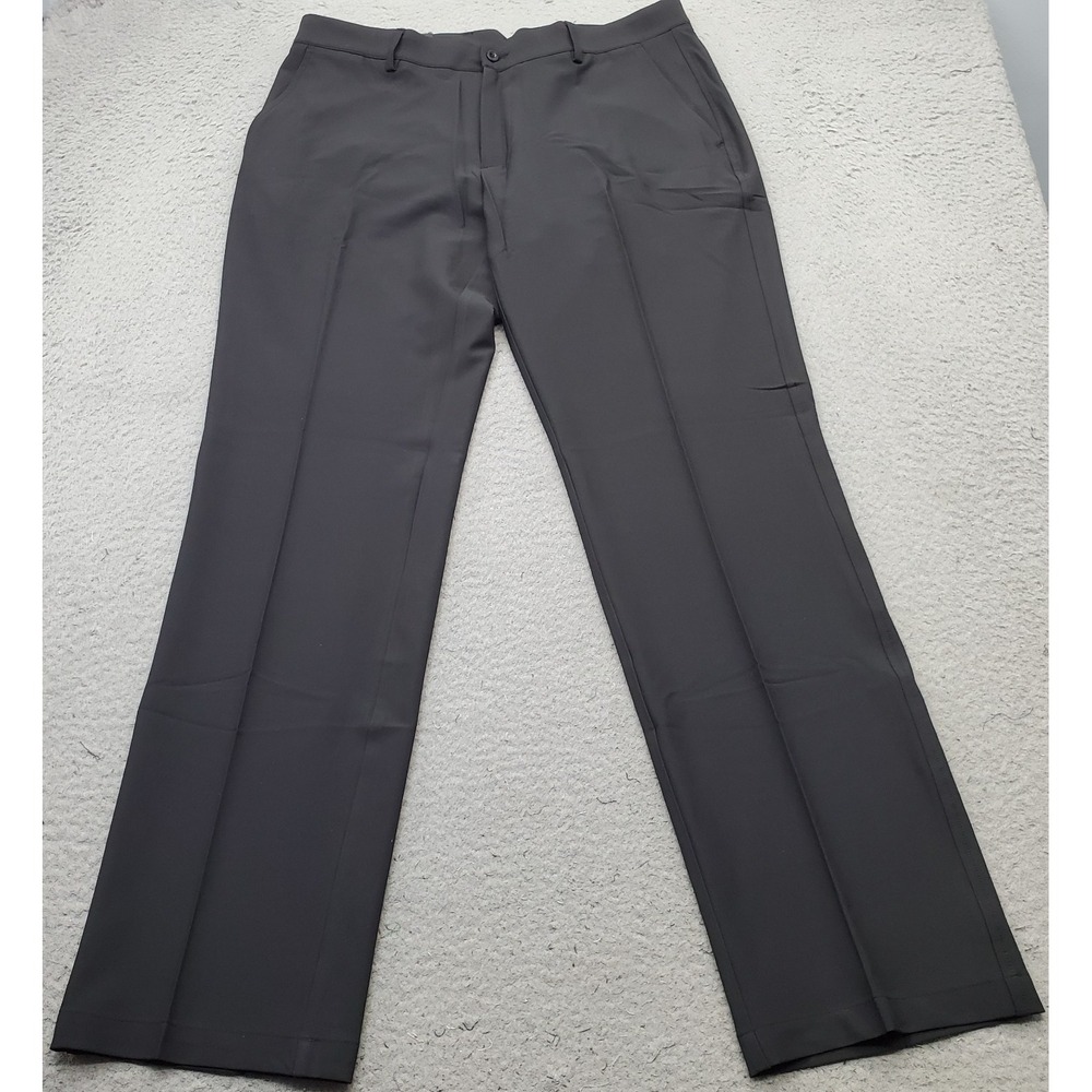 Dunning Golf Chino Pants Men 34/32 Black Performance Stretch Quick Dry D7S13P067